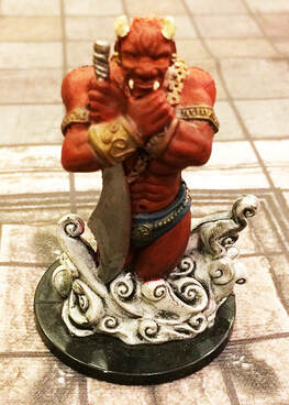 The demon zuul appears (D&D minis)