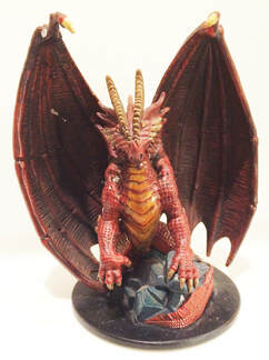 Kilgorah the ancient red dragon D&D miniature