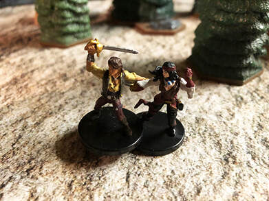 Christopher Frost and Jacqueline leave together. (DnD minis)